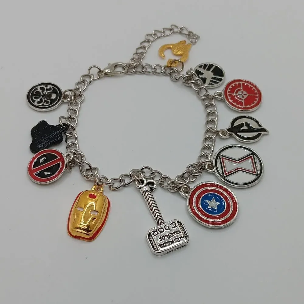 New Super Hero Charm Bracelet Fantastic Fans Collectible Jewelry Merchandise New